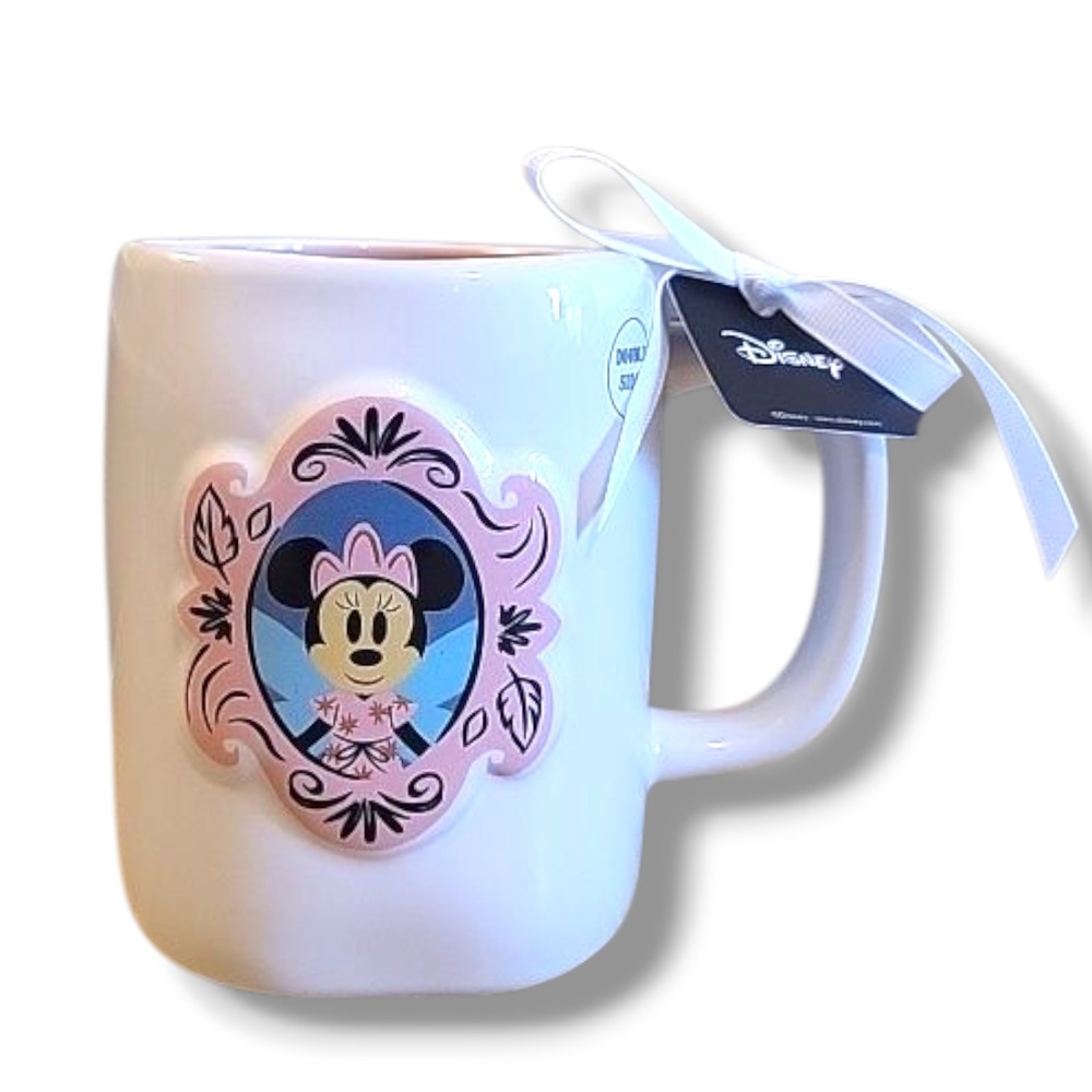 Rae Dunn Disney Halloween Minnie Mouse Double Sided Mug Happy Haunting NEW